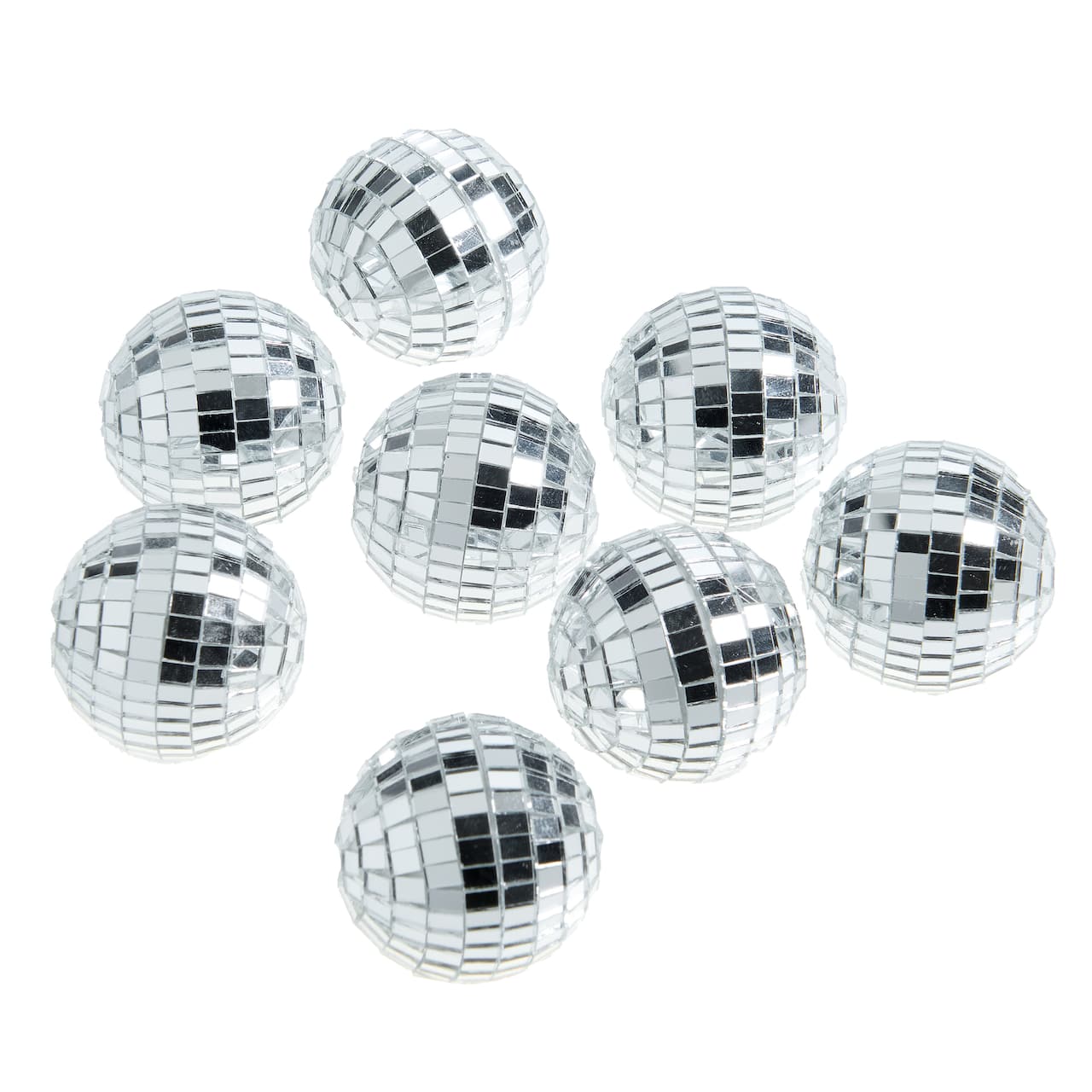 6 Packs: 8 ct. (48 total) 1.5" Silver Disco Ball Place Card Holders by Celebrate It™